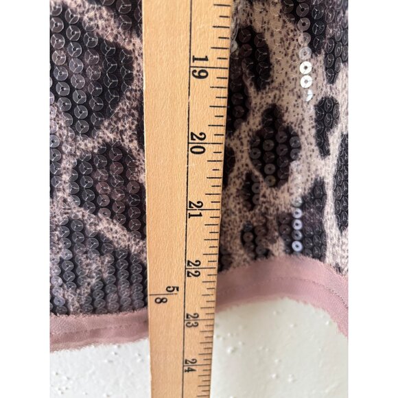 Entro Sequined Leopard Print Camisole Top Animal Pattern Womens Fashion - Picture 8 of 9